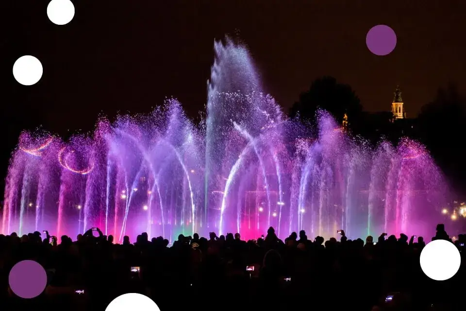 Multimedialny Park Fontann pokaz