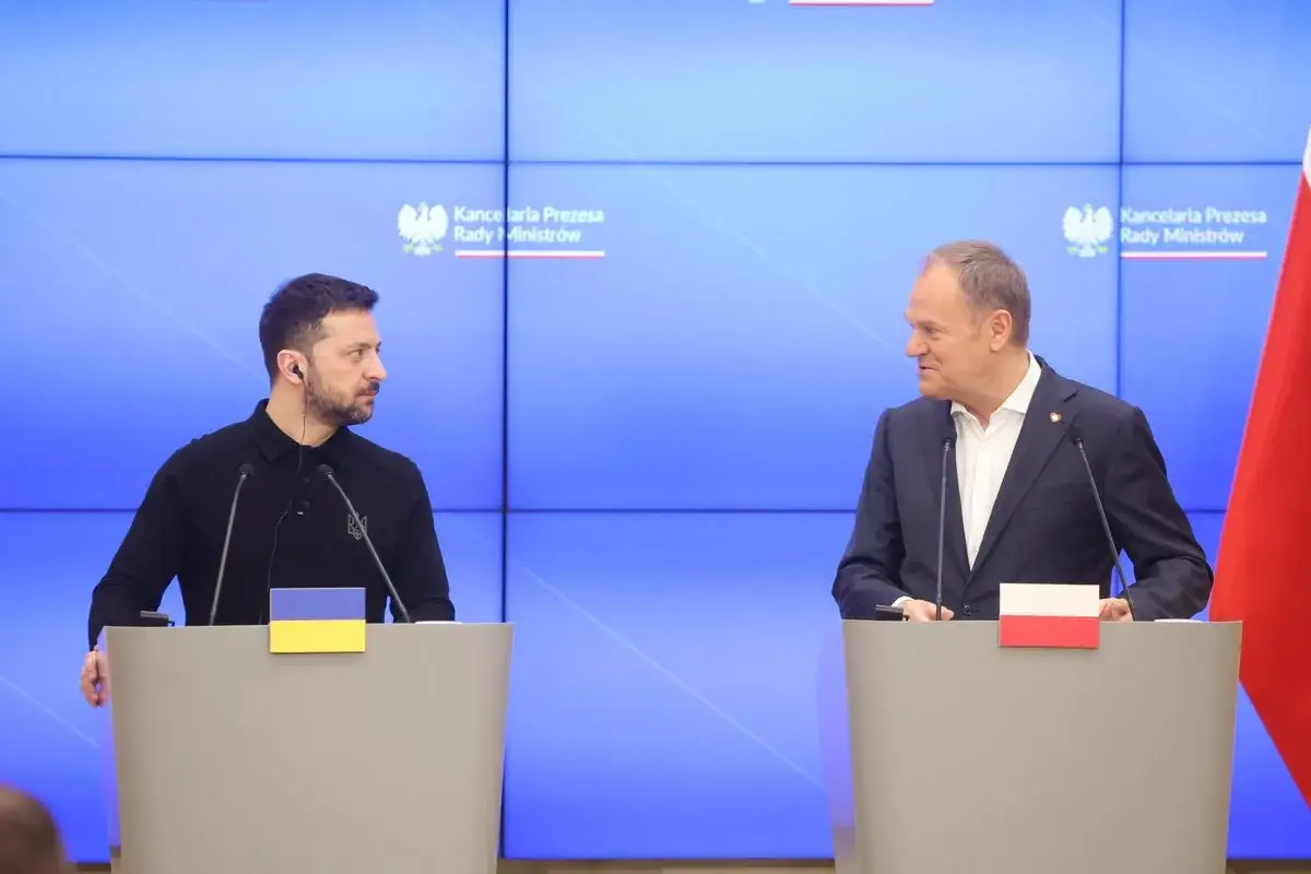 Premier Tusk rozmawia z prezydentem Zełenskim. Dziś obaj liderzy spotykają się w Kancelarii Premiera.