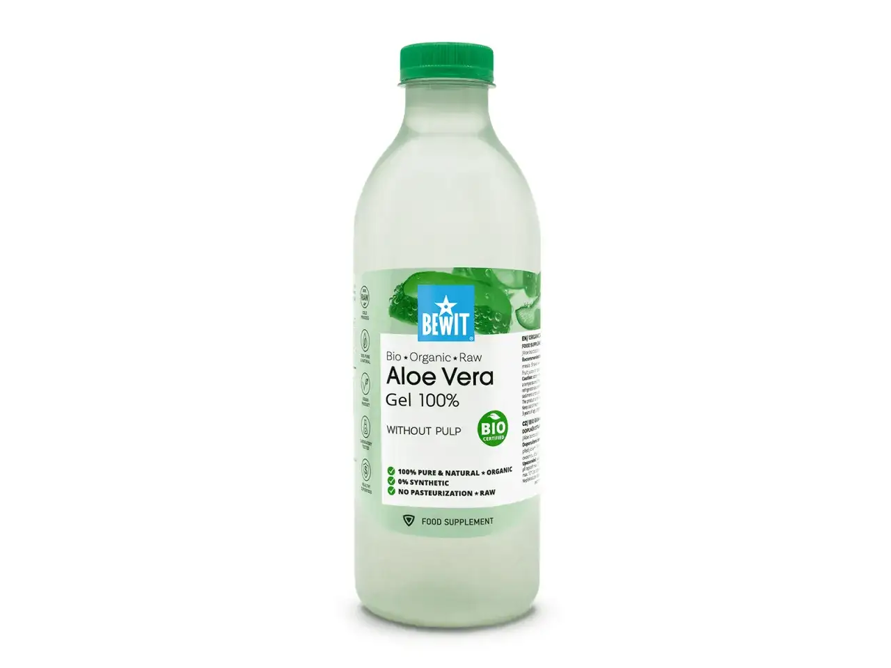 aloes vera nap&oacute;j butelki miąższ
