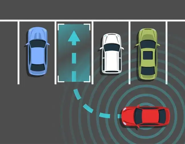 prawidłowe parkowanie samochodu