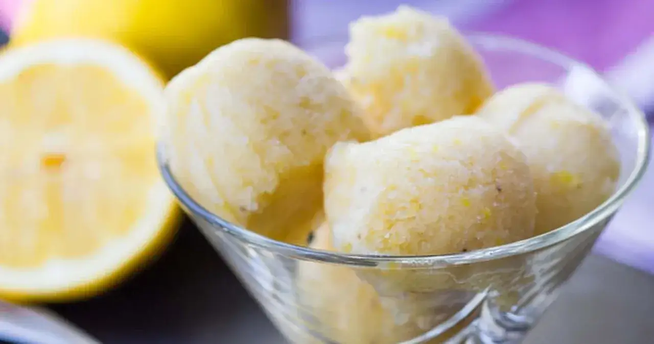 Sorbet cytrynowy z miętą i limonką