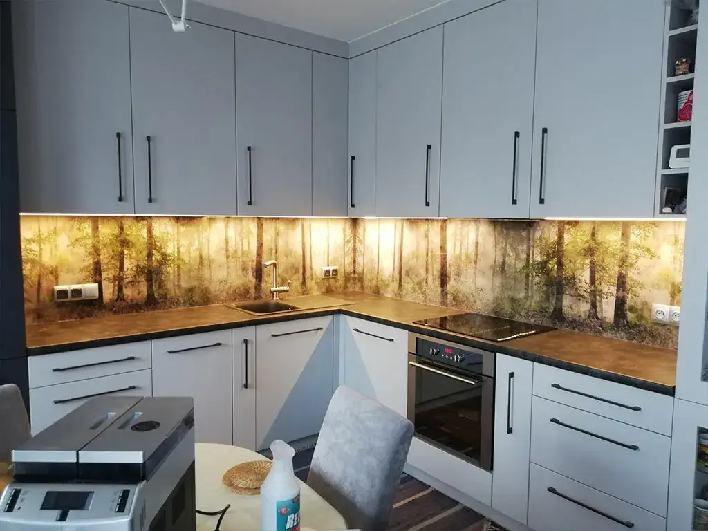 kuchnia szkło hartowane lacobel grafika