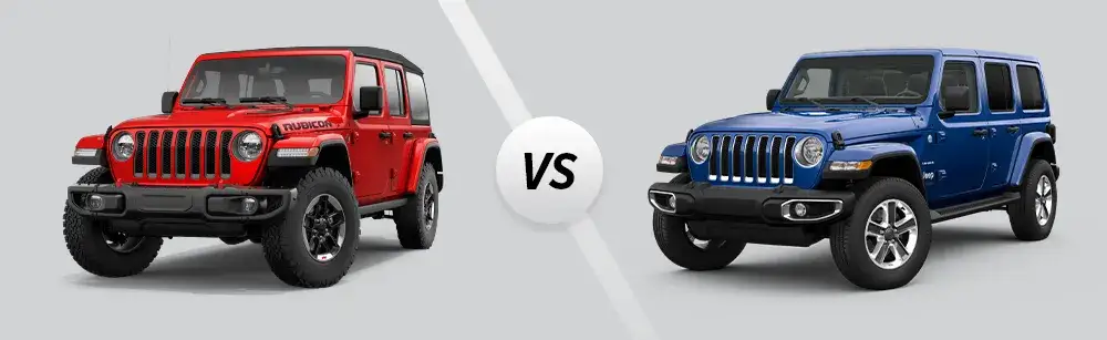 Jeep Wrangler Rubicon vs Sahara technical differences