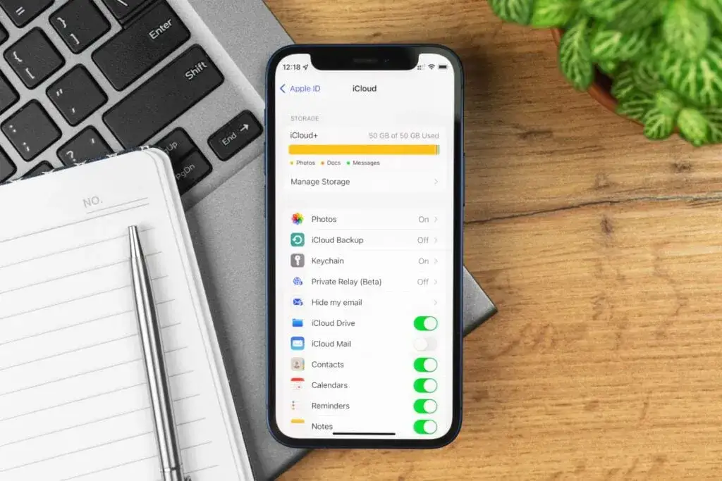 ikony danych backup iPhone'a
