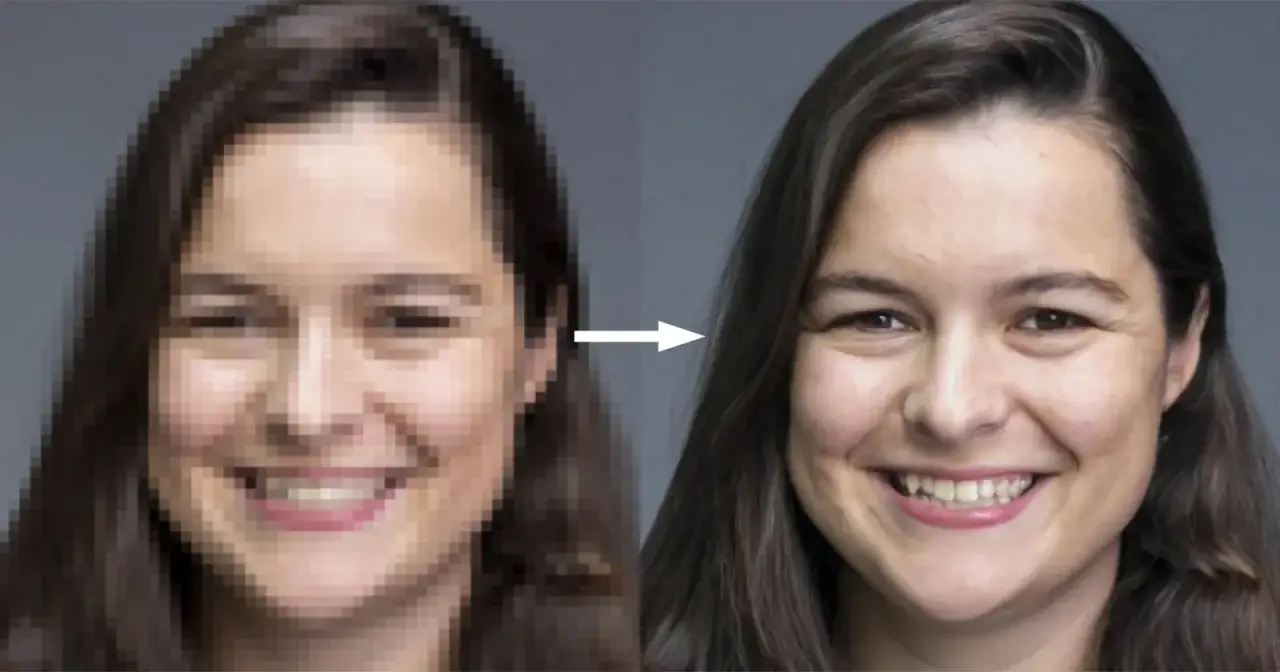 AI upscaling before after comparison
