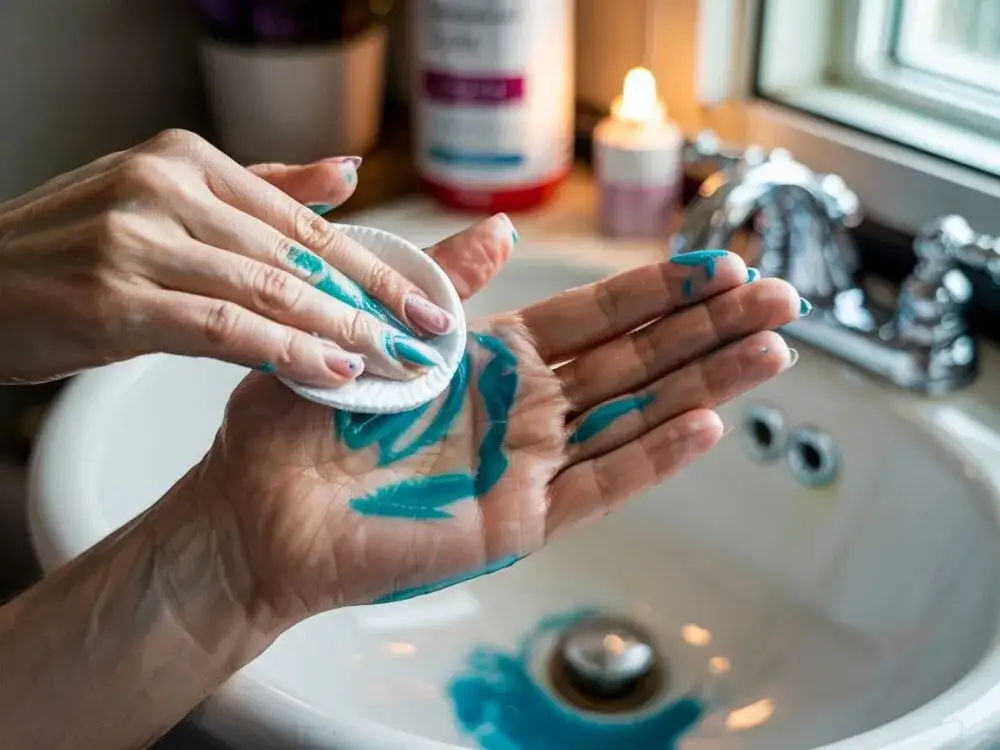 usuwanie farby ze sk&oacute;ry domowe sposoby