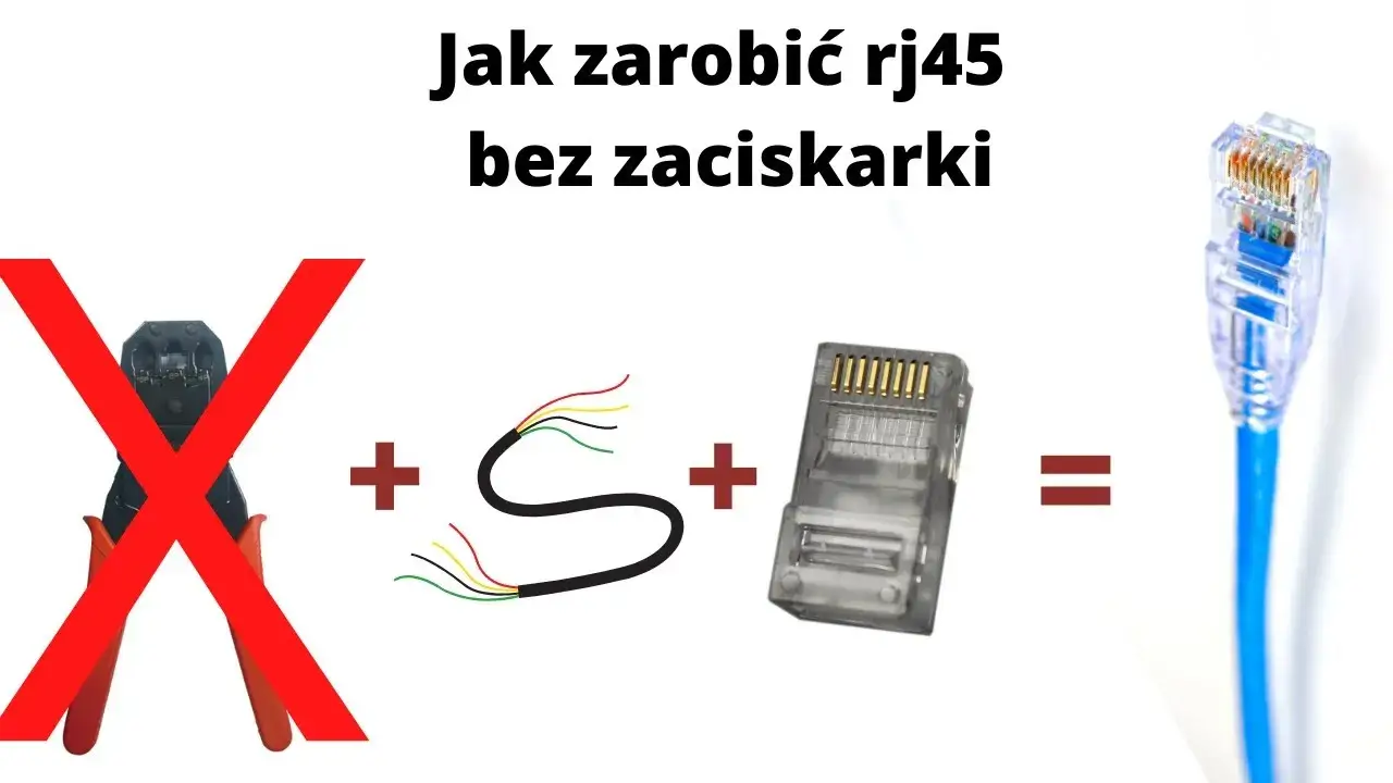 Jak zarobić kabel sieciowy bez zaciskarki śrubokrętem