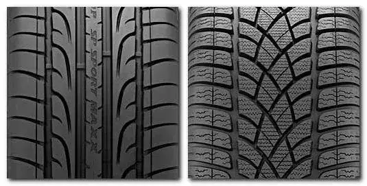 zużyte opony zimowe latem porównanie