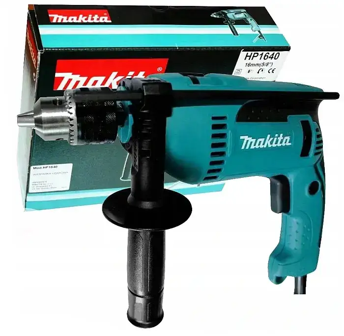 Wiertarki udarowe Makita HP1630 i HP1640 obok siebie porównanie