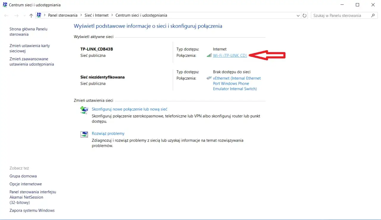 Rozwiązywanie problem&oacute;w udostępnianie internetu