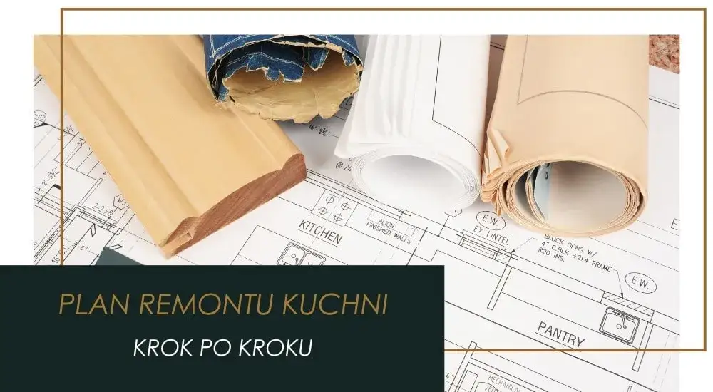 infografika przedstawiająca etapy remontu kuchni z szacunkowymi czasami