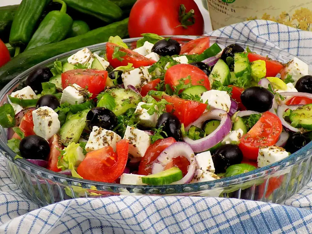 Przepis na grecką sałatkę z fetą