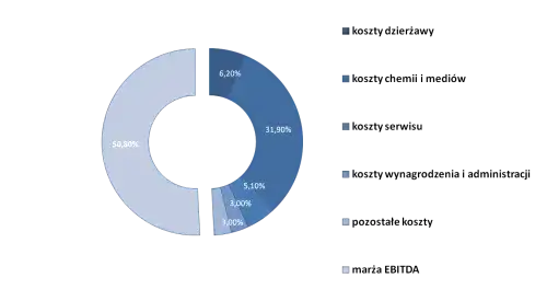 koszty operacyjne myjni bezdotykowej wykres