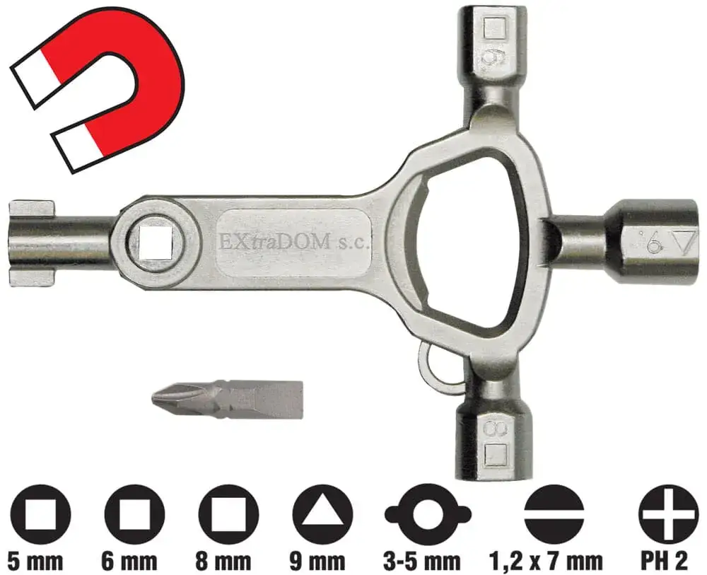 Uniwersalny klucz serwisowy do skrzynek elektrycznych