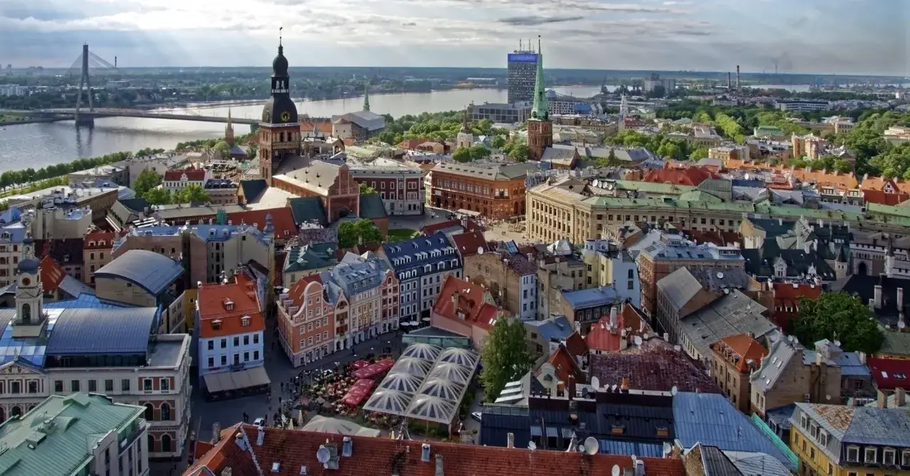 Ryga panorama stare miasto