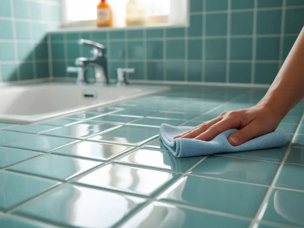 Zdjęcie Skuteczne sposoby na mycie kafelków z połyskiem, które błyszczą jak nowe