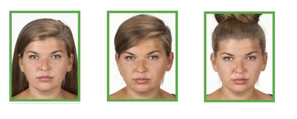 przykłady błęd&oacute;w na zdjęciu paszportowym