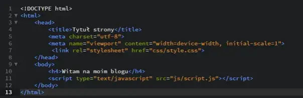 struktura plików html css