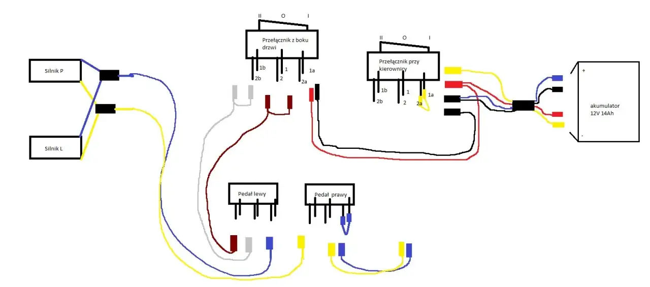 schemat modułu sterującego autka na akumulator