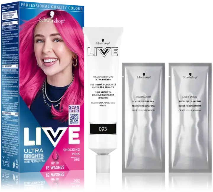 Farby Schwarzkopf Live Ultra Brights opakowania