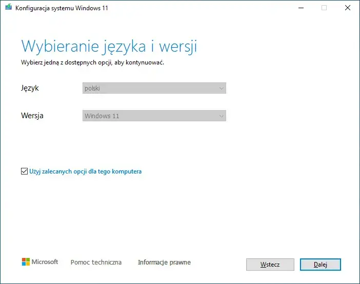 Przygotowanie komputera do instalacji Windows 11