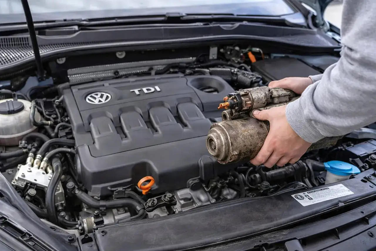 Sprawdzanie akumulatora i świec żarowych diesel