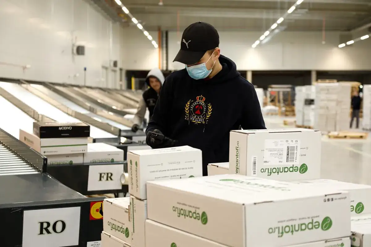 Magazyn eobuwie lub Modivo, logistyka obuwia