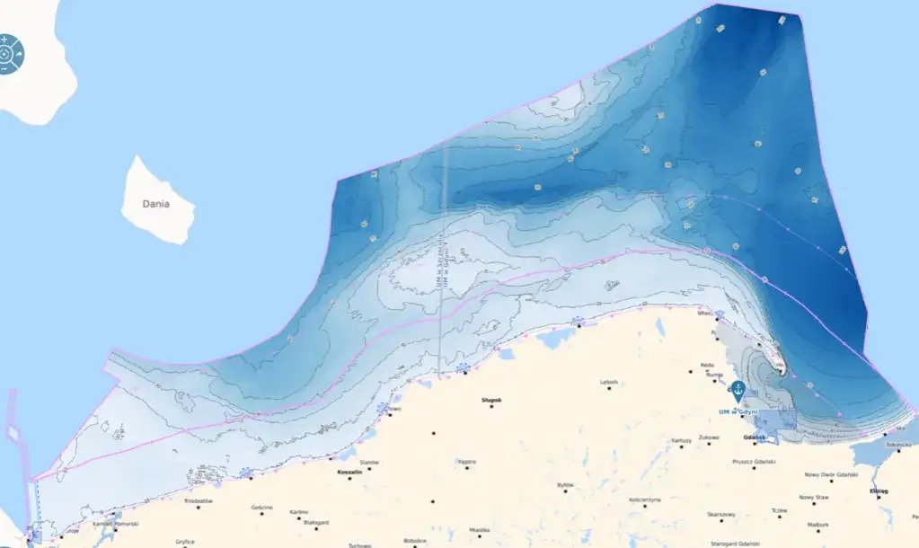 Mapa batymetryczna Bałtyku