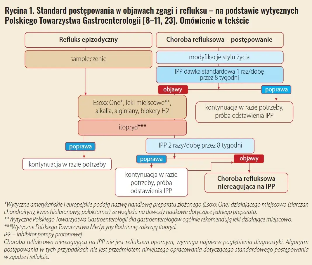 Rodzaje leków na zgagę schemat