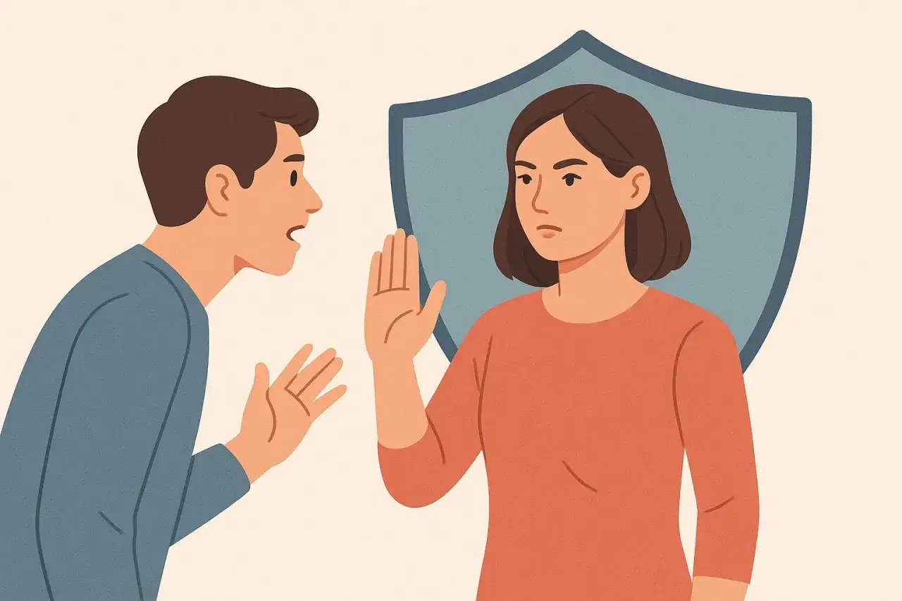 Ustalanie granic w relacji, tarcza ochrona psychiczna