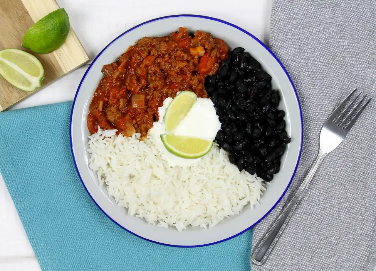 Ryż i fasola do burrito