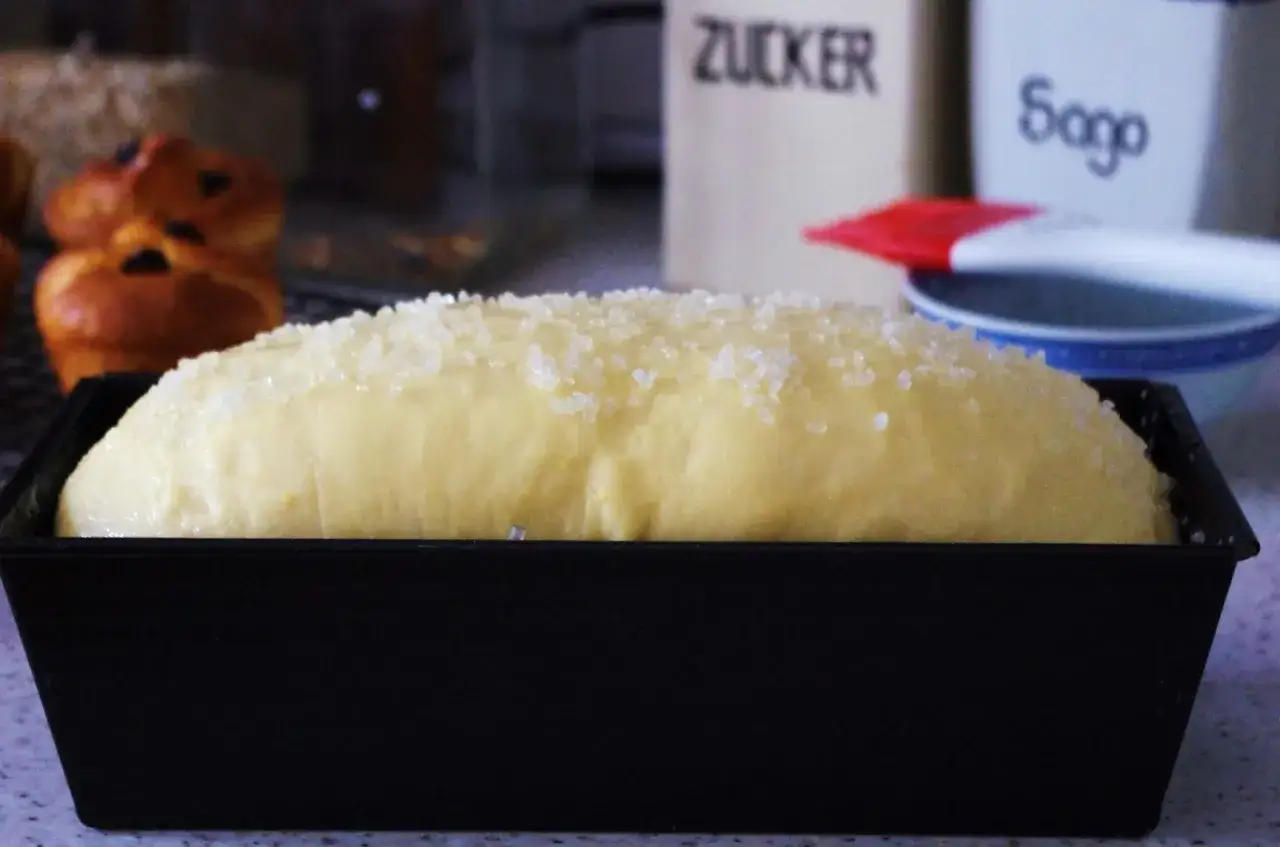 Ciasto drożdżowe po pierwszym wyrastaniu