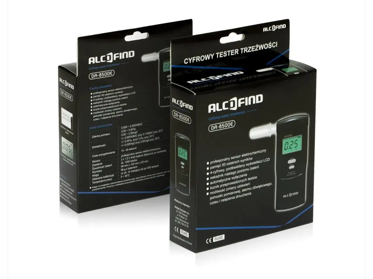 Alkomaty elektroniczne r&oacute;żne typy