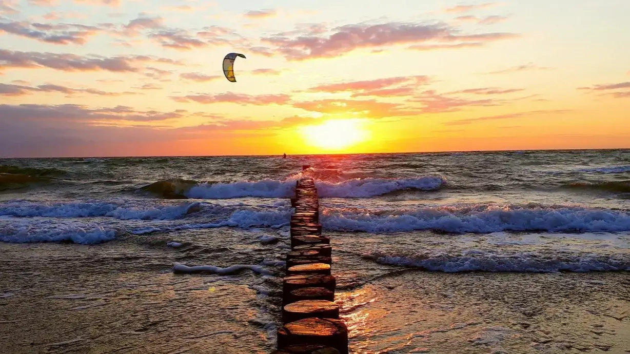 Półwysep Helski kitesurfing Zatoka Pucka
