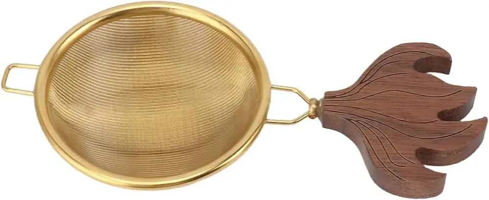 sitko do herbaty przed i po czyszczeniu