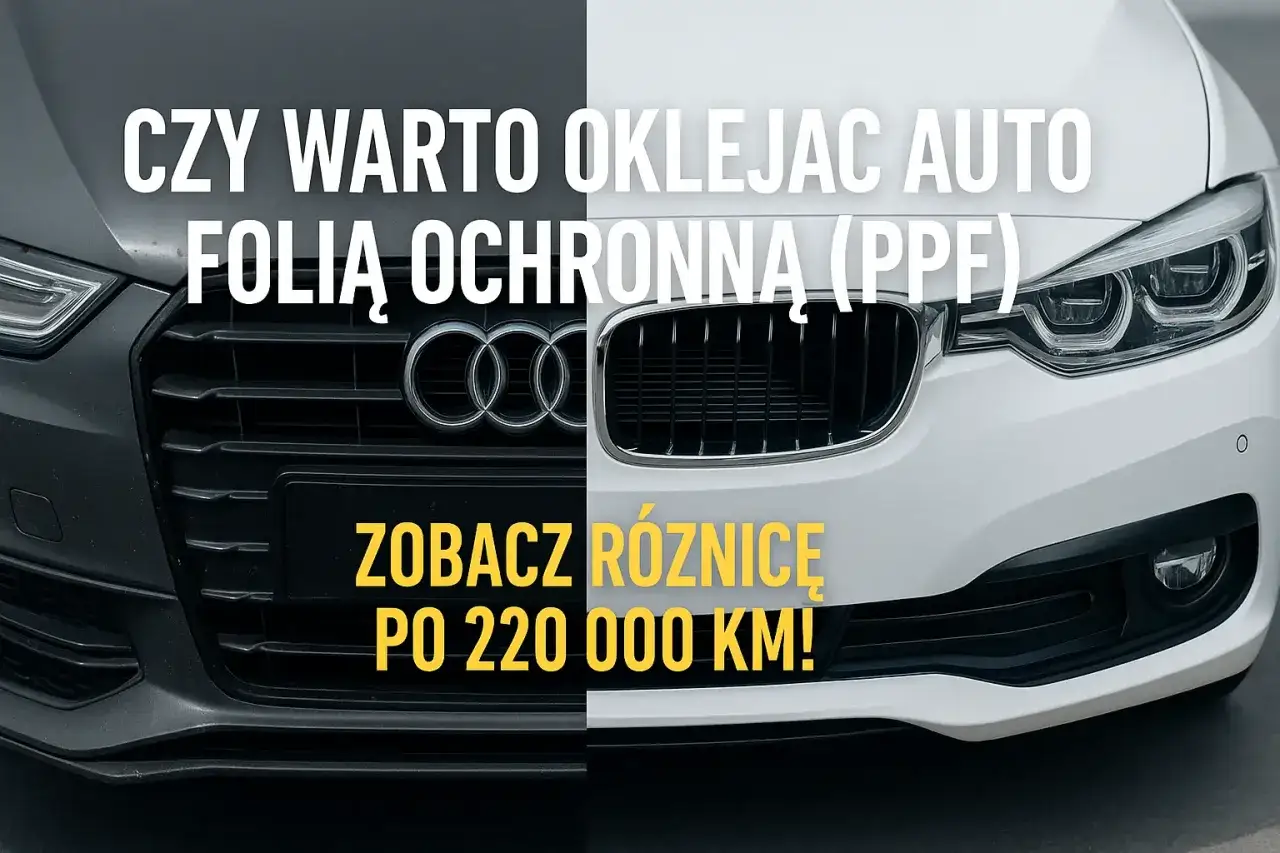 Porównanie aut po 220 tys. km: czy warto oklejać auto folią ochronną (PPF)? Zobacz różnicę!