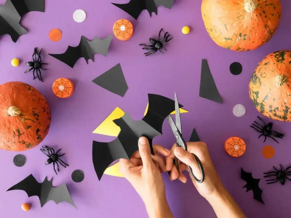 papierowe ozdoby na halloween DIY