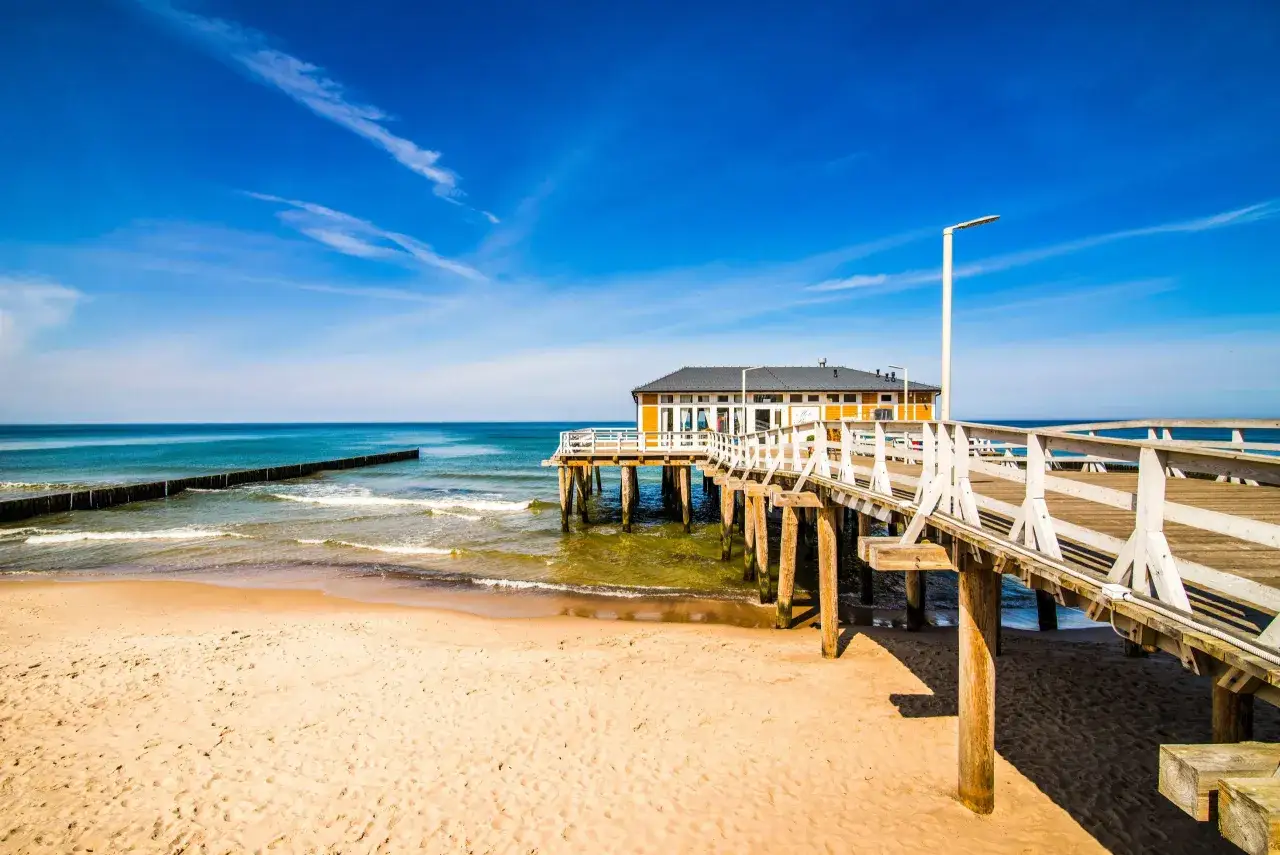 Ustronie Morskie plaża molo