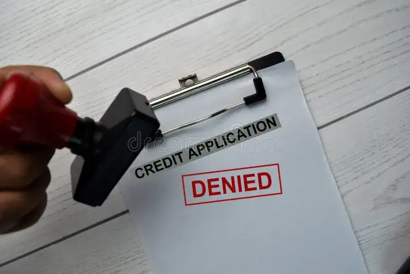 odrzucony wniosek kredytowy pieczątka