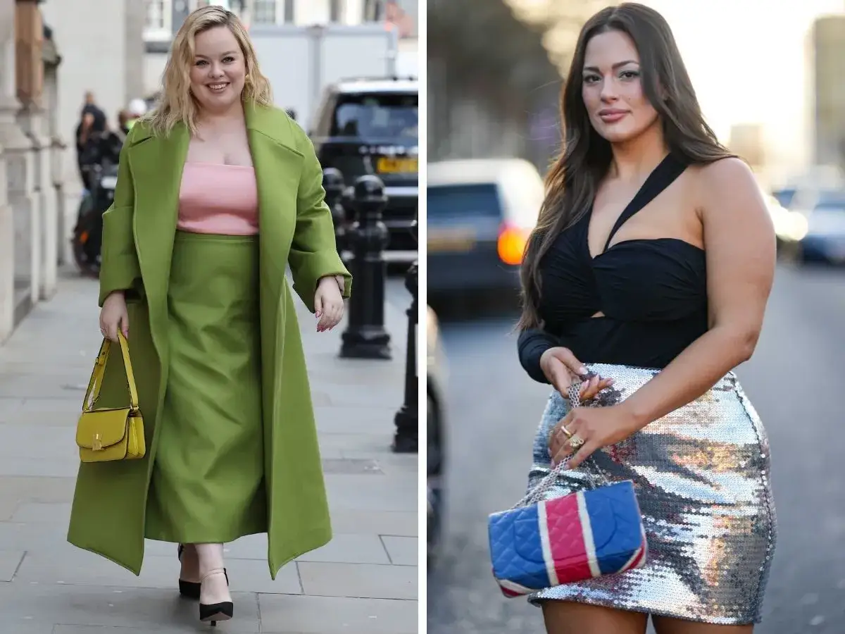 Eleganckie sp&oacute;dnice plus size r&oacute;żne fasony