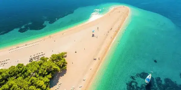 Chorwacja plaże żwirkowe piaszczyste