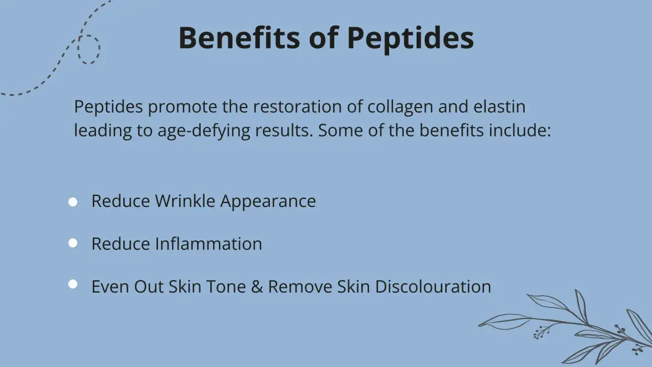 Peptydy co to? Pomagają przywr&oacute;cić kolagen i elastynę, redukując zmarszczki, stany zapalne i przebarwienia.