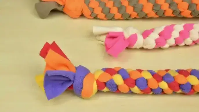 Zdjęcie Jak zrobić szarpak dla psa ze sznurka, aby uniknąć niebezpieczeństw