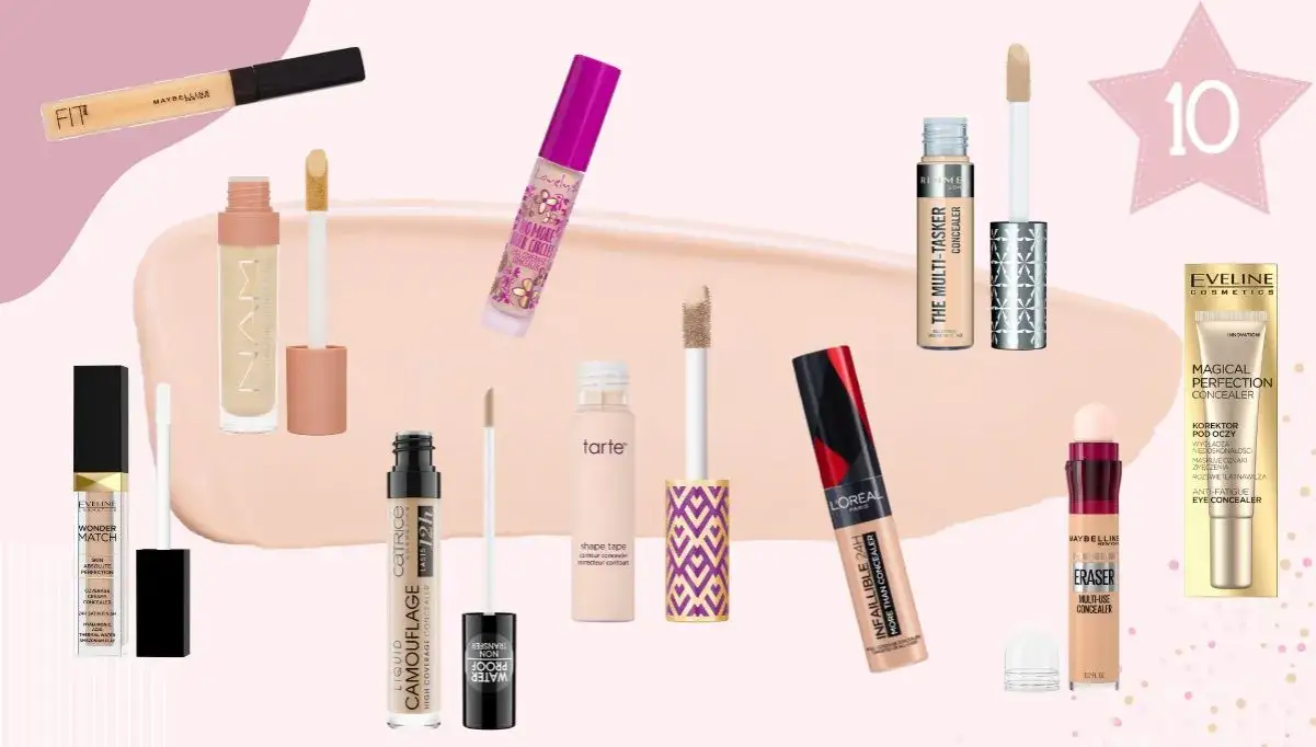 różne korektory pod oczy, ranking korektorów