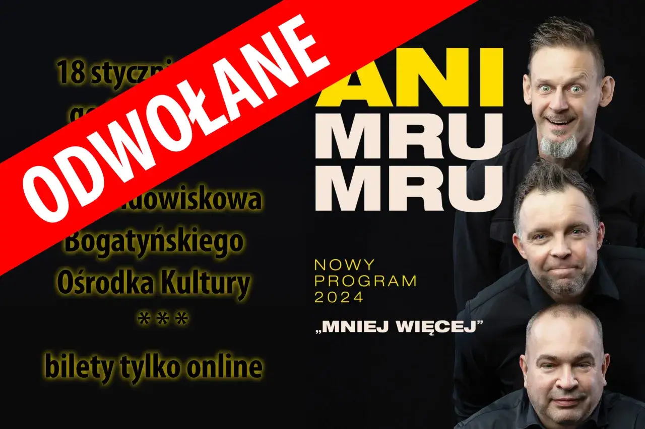 Trzech pan&oacute;w z kabaretu Ani Mru Mru zaprasza na nowy program 