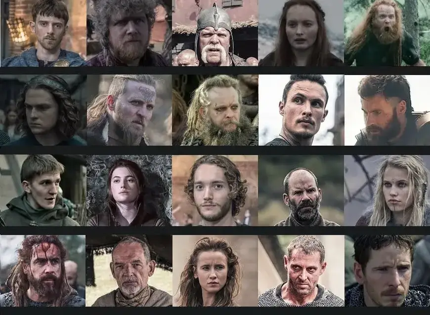 The Last Kingdom main cast collage
