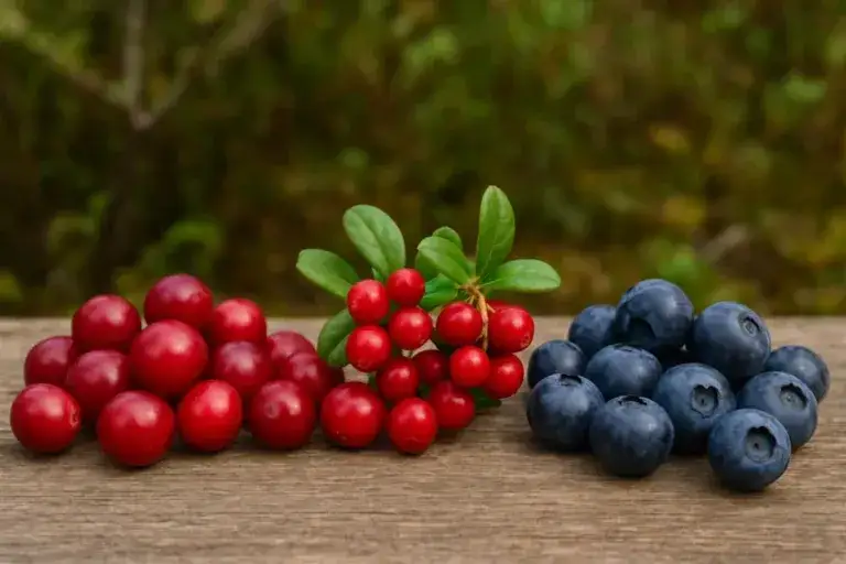 żurawina vs bor&oacute;wka brusznica por&oacute;wnanie