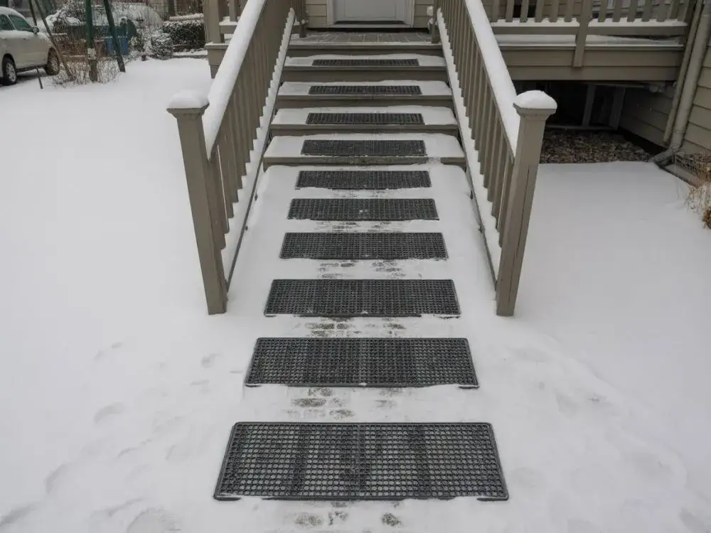 systemy antypoślizgowe na schody zewnętrzne zimą