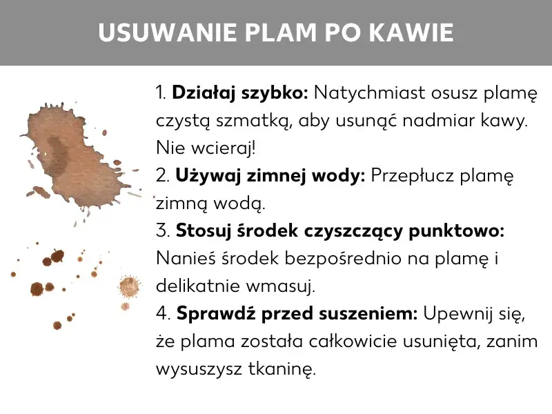 domowe sposoby usuwanie plam kawa