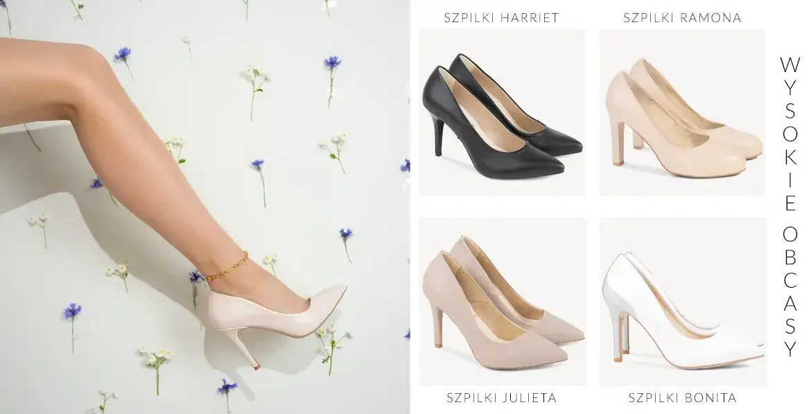 buty szpilki nude szpic wydłużające nogi